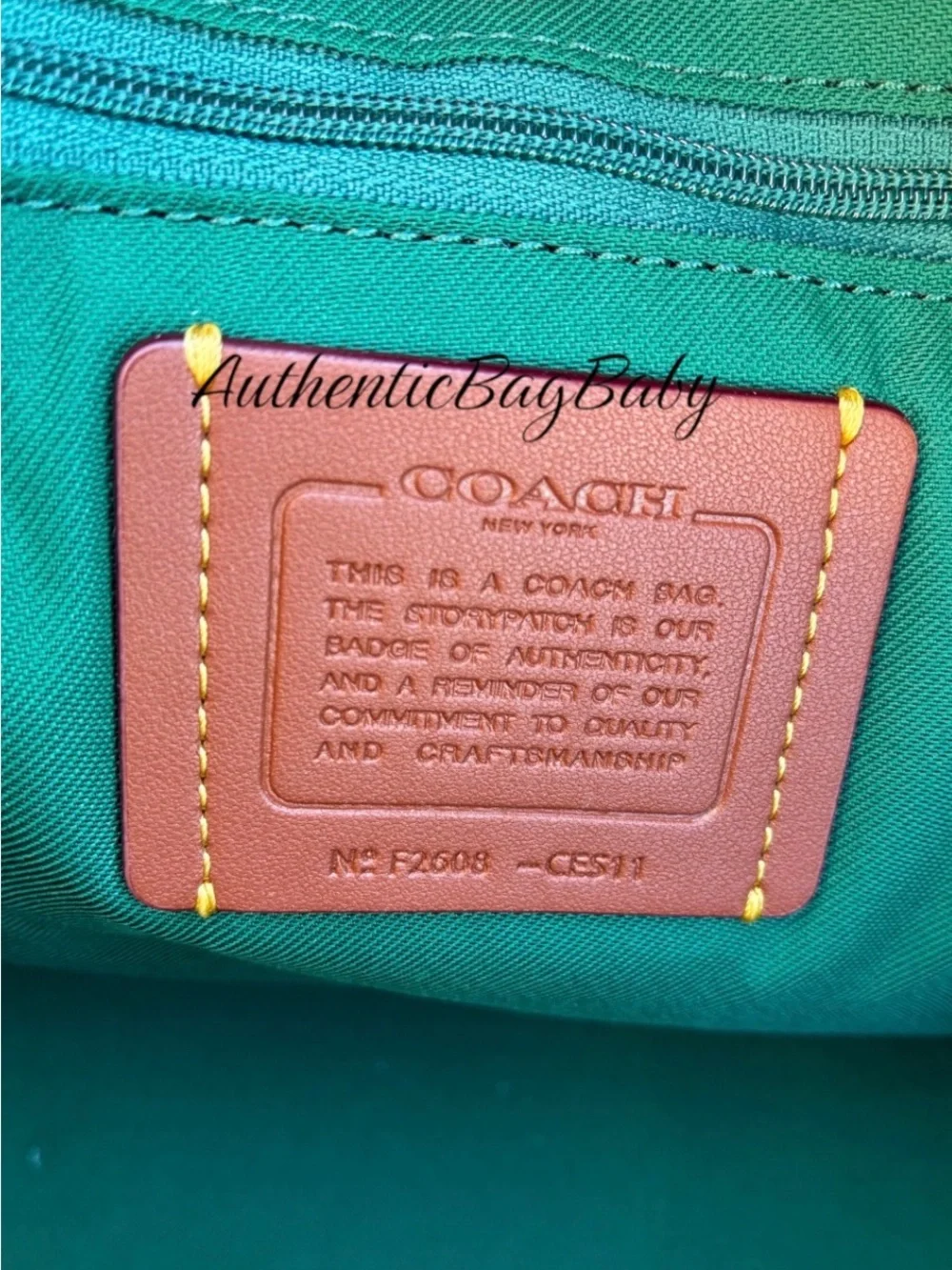 Coach Large Rowan Satchel Emerald Green Pebbled Leather Bag Purse